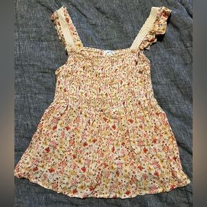 Francesca’s Collection; Blue Rain Smocked Tank Top